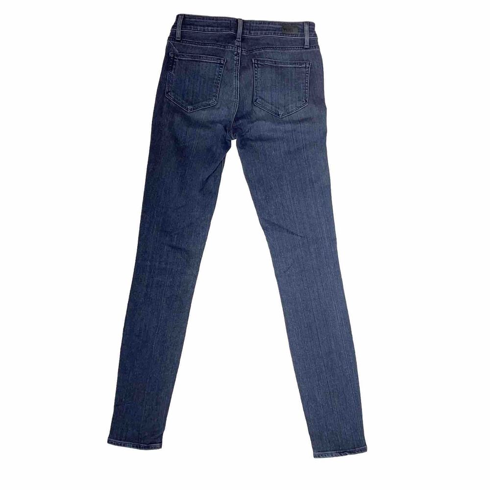 Paige Womens 25 Verdugo Ultra Skinny Jeans Dark Indigo Low Rise Stretch Denim